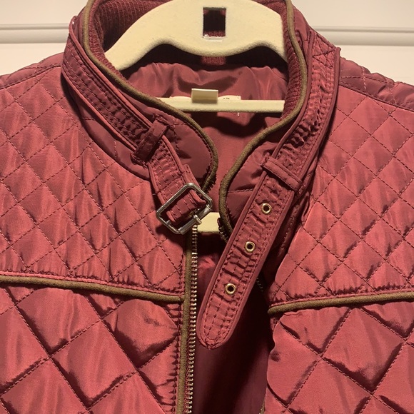 Maroon with Brown & Gold Accents Vest - Picture 2 of 4